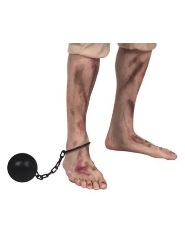 Palla con catena (30 cm) - di alta qualità, ideale per carnevale, feste a tema ed eventi speciali.